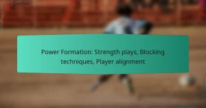 Power Formation: Strength plays, Blocking techniques, Player alignment