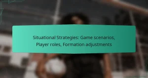 Situational Strategies: Game scenarios, Player roles, Formation adjustments